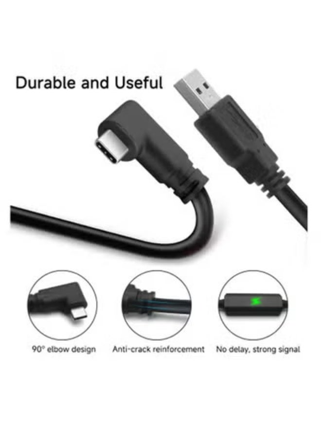 fantasize كابل رابط متوافق مع ميتا كويست 3، لتمديد وقت اللعب، كابل شحن USB A إلى USB C بطول 16 قدم متوافق مع Oculus Quest 2/ نظارات Pico VR والاتصال بالكمبيوتر - Image 2